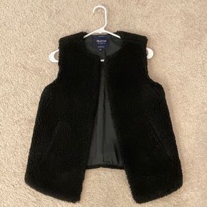 Black Madewell Sherpa vest